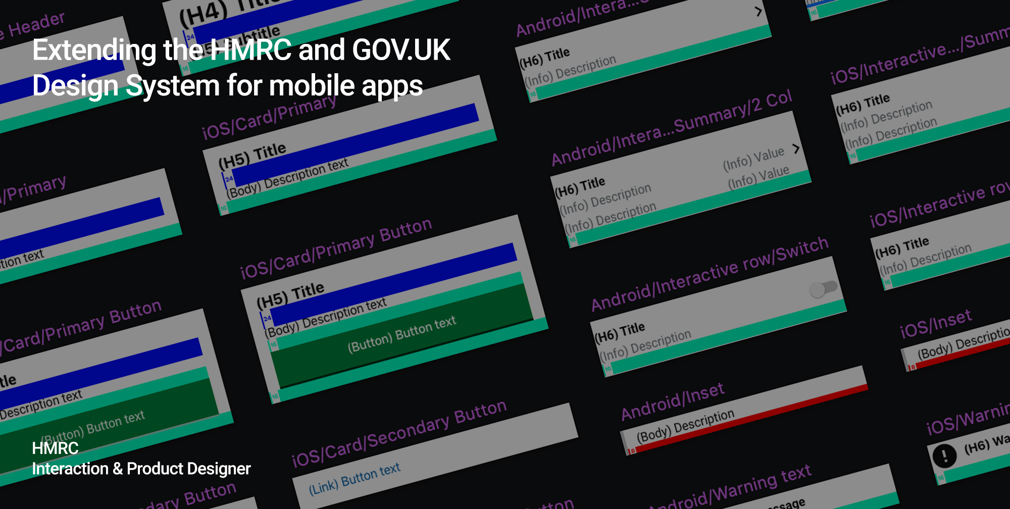 HMRC Mobile App - Webdesign, Art direction, Creative Director, London